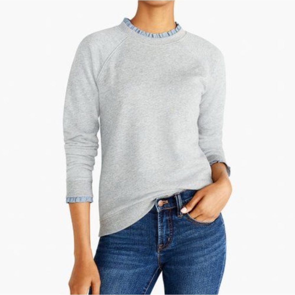 J.Crew Ruffle Sweatshirt - Picture 5 of 6